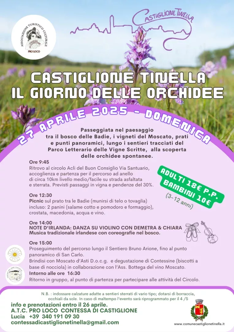 Doppio appuntamento a Castiglione Tinella con la Festa del Santuario e Il Giorno delle Orchidee