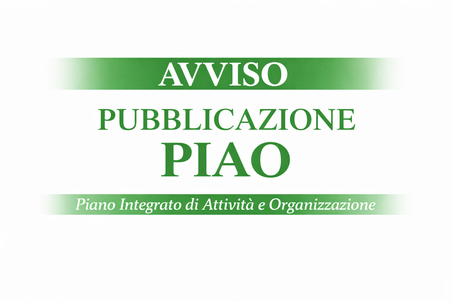 Avviso pubblicazione PIAO